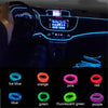 1M 3M 5M car EL Wire led strip Atmosphere light for DIY flexible AUTO interior Lamp Party decoration lights Neon strips 12V USB askddeal.com