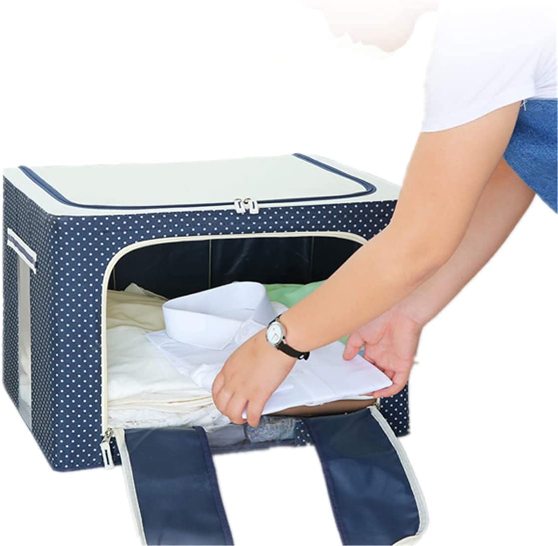 Home Stuff Storage Boxes | Closet Organizer Cloth Storage Boxes for Wardrobe - 88 Litre askddeal.com