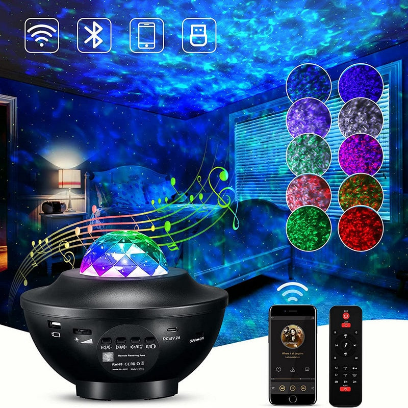 LED Colorful Star Galaxy Projector